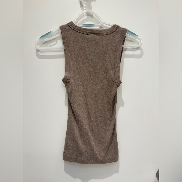 Babaton Ribbed Taupe Tank Top - Picture 2 of 3